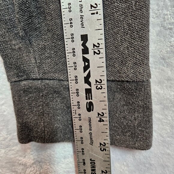 Eddie Bauer Mens L Gray Long Sleeve Polo Shirt 100% Cotton casual Dad office - Picture 10 of 12